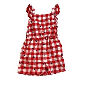 Cat & Jack Toddler Girl's Gingham Star Romper